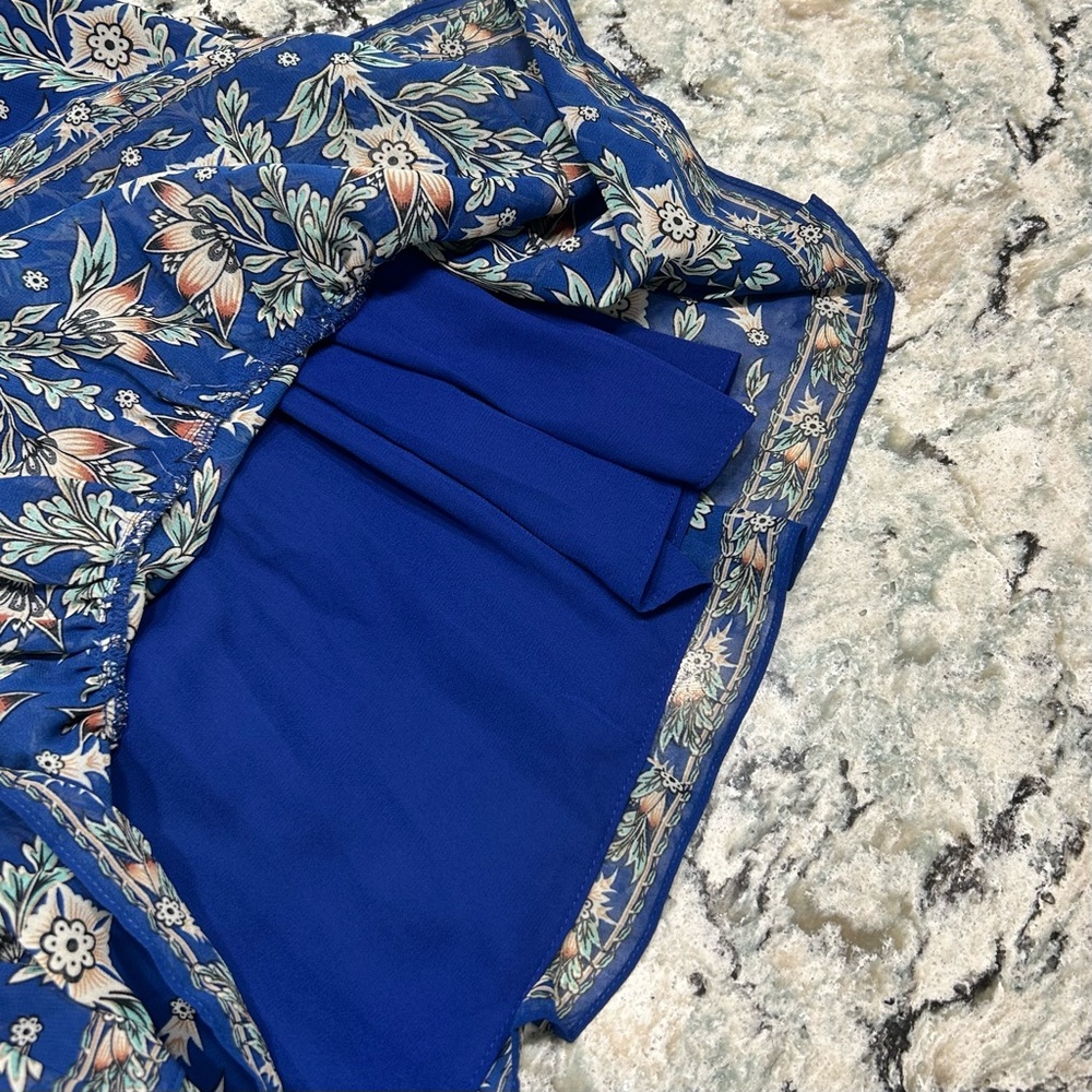 Max Studio Blue Floral Dress - Picture 8 of 10